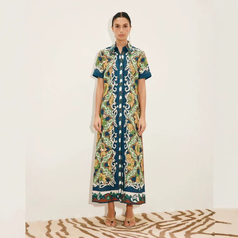Casual Loose Linen Shirt Dress - 2026 Autumn New Original Trendy Women