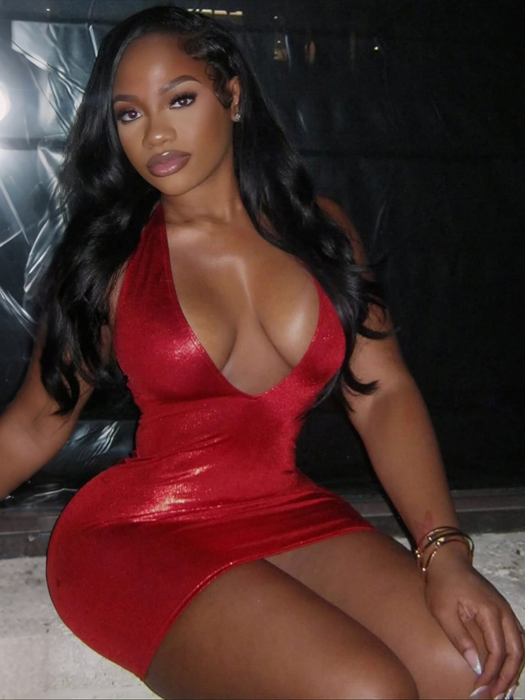 Sisiterlinda Sexy Y2K Dress Wo - Y2K Backless Halter Mini Dress recension och pris