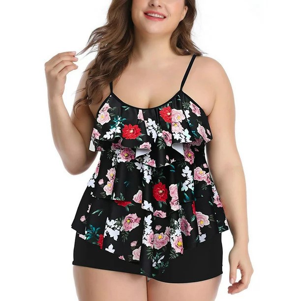 Tankini Woman Bikini Floral Pr - Tops recension och pris