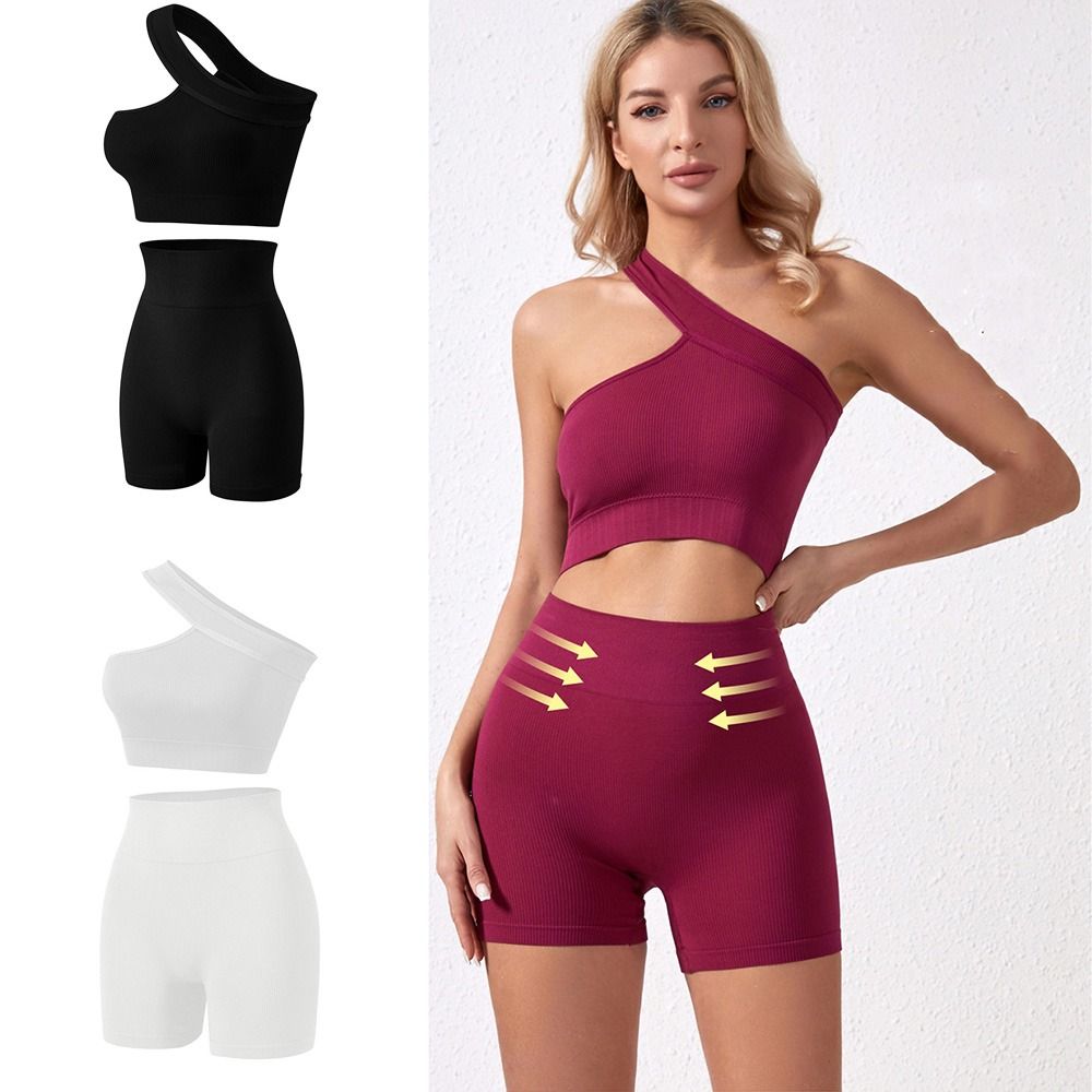 2Pcs Comfortable Seamless Wome - Seamless Ribbed Workout Tank Top recension och pris