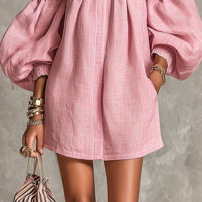 2026 Summer New Off Shoulder P - Off Shoulder Puff Sleeve Sundress recension och pris