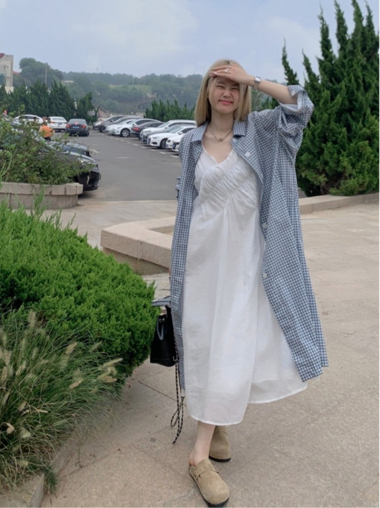 Chic plus Size Set Lazy Style  - Korean Style A Line Shirt Dress recension och pris
