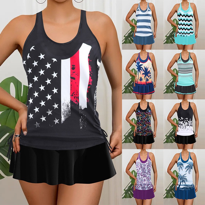 Tankini Woman Bikini Sleeveles - Skirts recension och pris