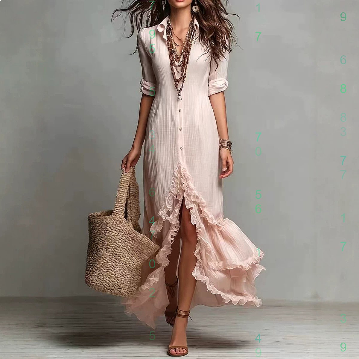 Cross back cotton linen dress  - Casual Loose Linen Shirt Dress recension och pris
