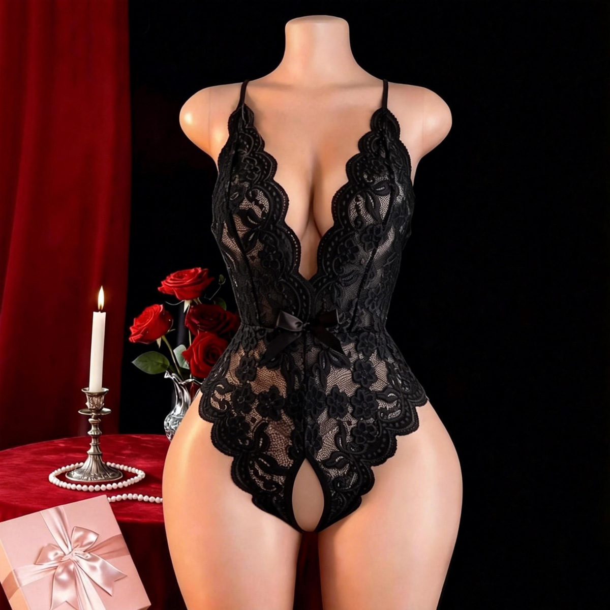 Hot Crotchless Sexy Lingerie F - Lingerie recension och pris