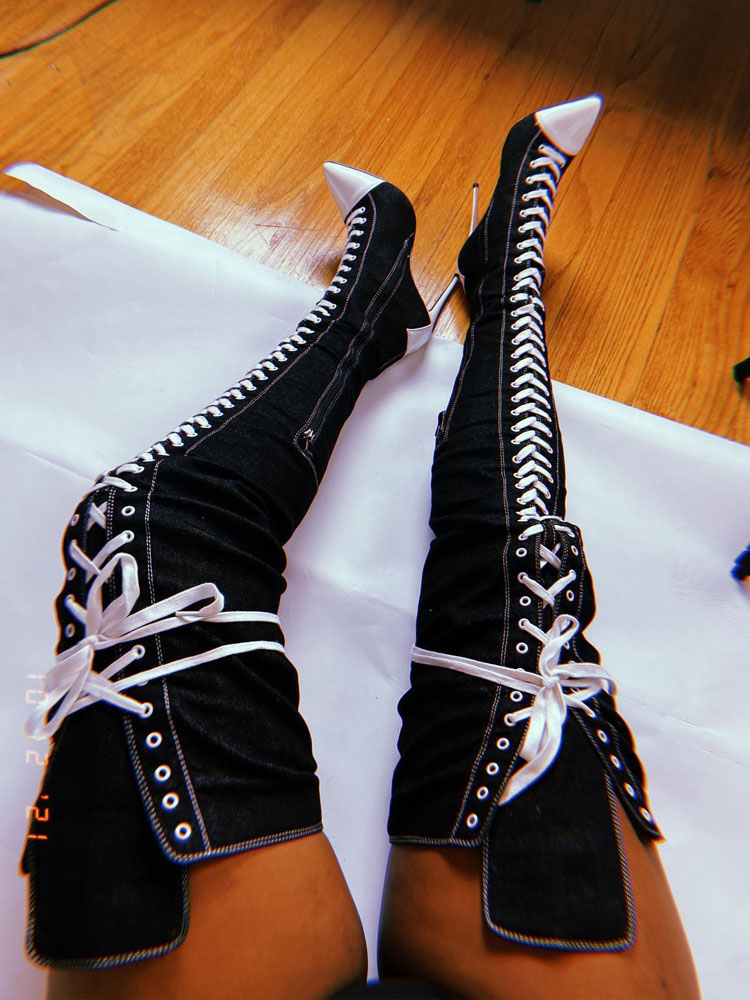 2025 New Women Pointed Toe Hig - Jeans recension och pris