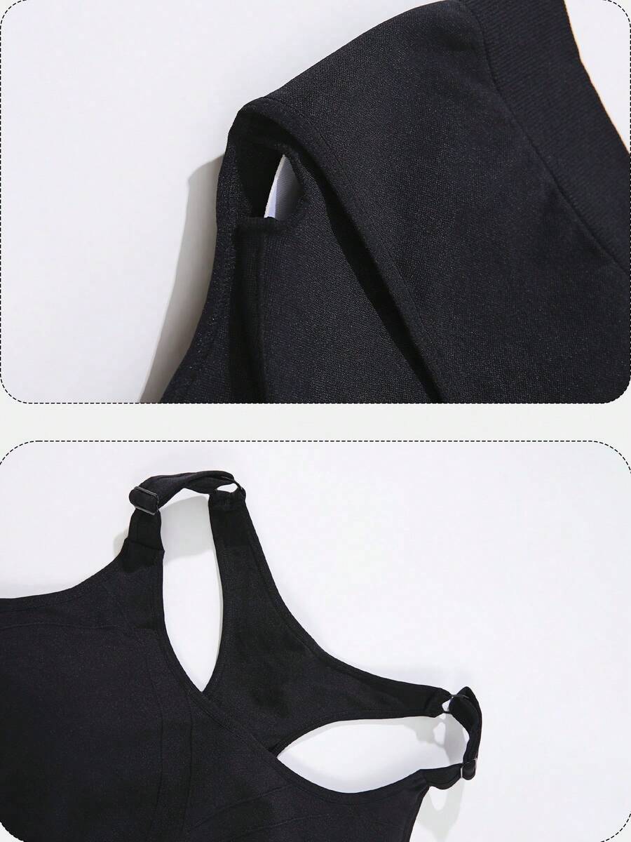 1Pcs Black Sport Solid Backles - Seamless Ribbed Workout Tank Top recension och pris