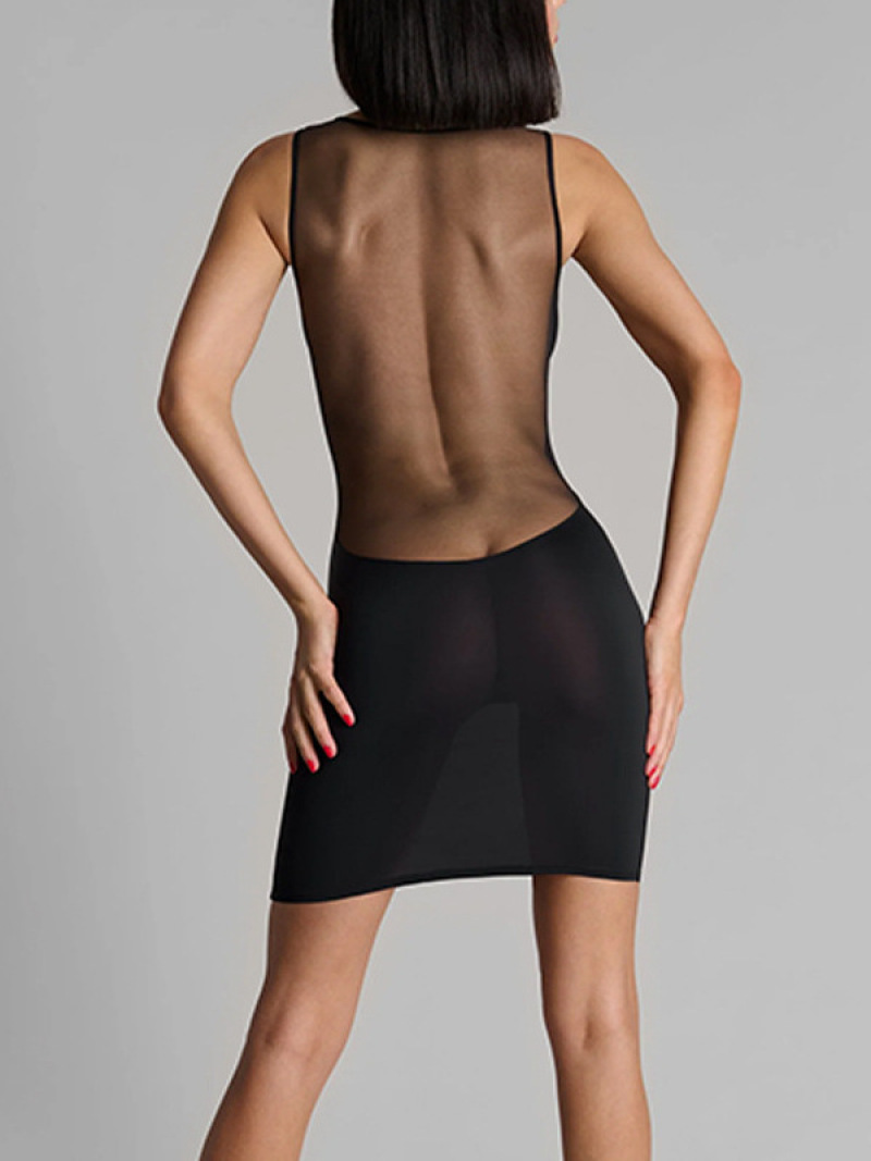 Sheer Mesh Insert Deep V Bodyc - Sexy Mesh Sheer Bodycon Dress recension och pris