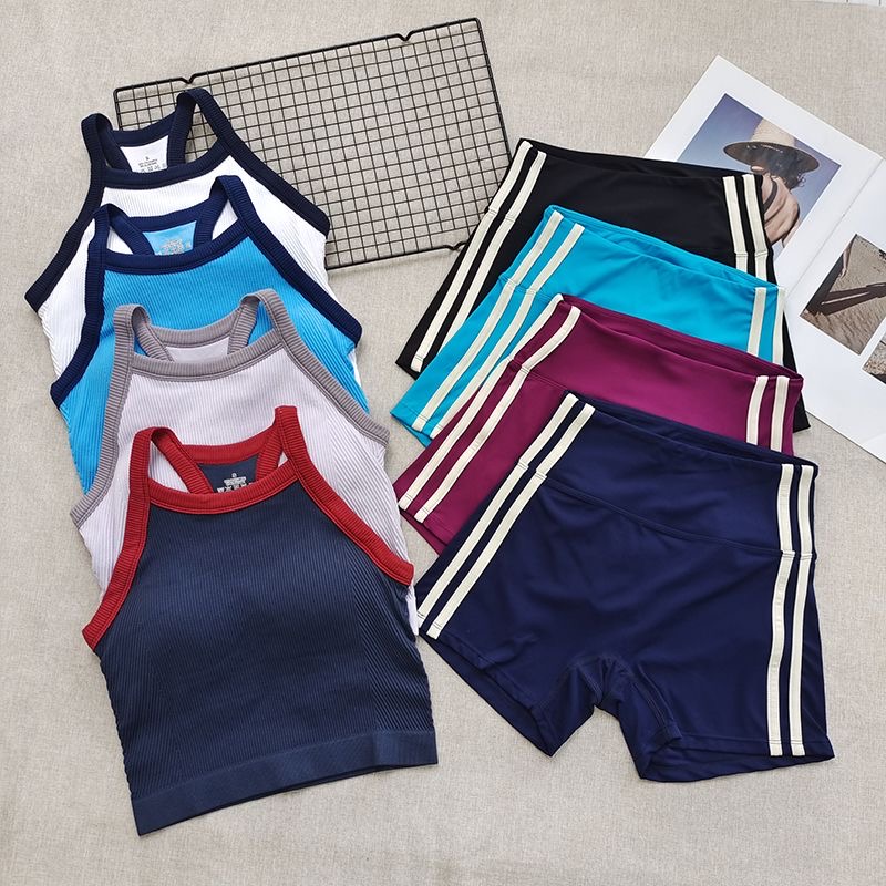 Women Ribbed Workout Sets 2 PC - Seamless Ribbed Workout Tank Top recension och pris