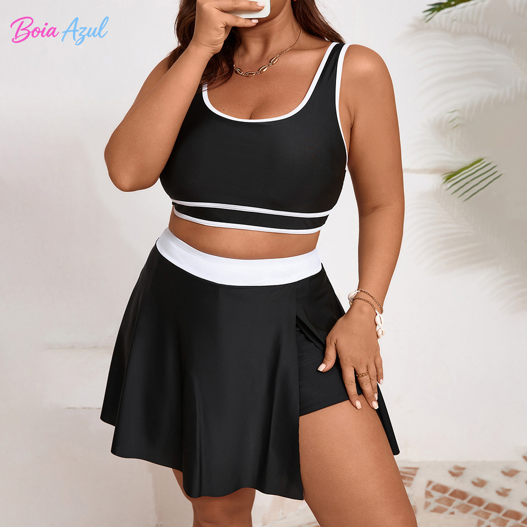 Plus size black and white cont - Dresses recension och pris