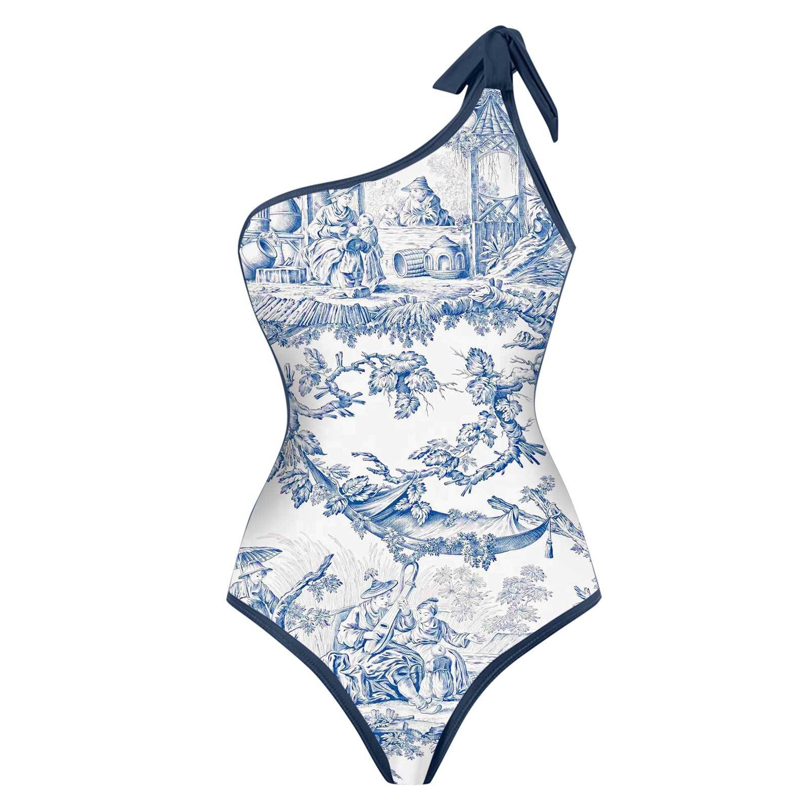 Woman Bikini Tankini Blue And  - Skirts recension och pris