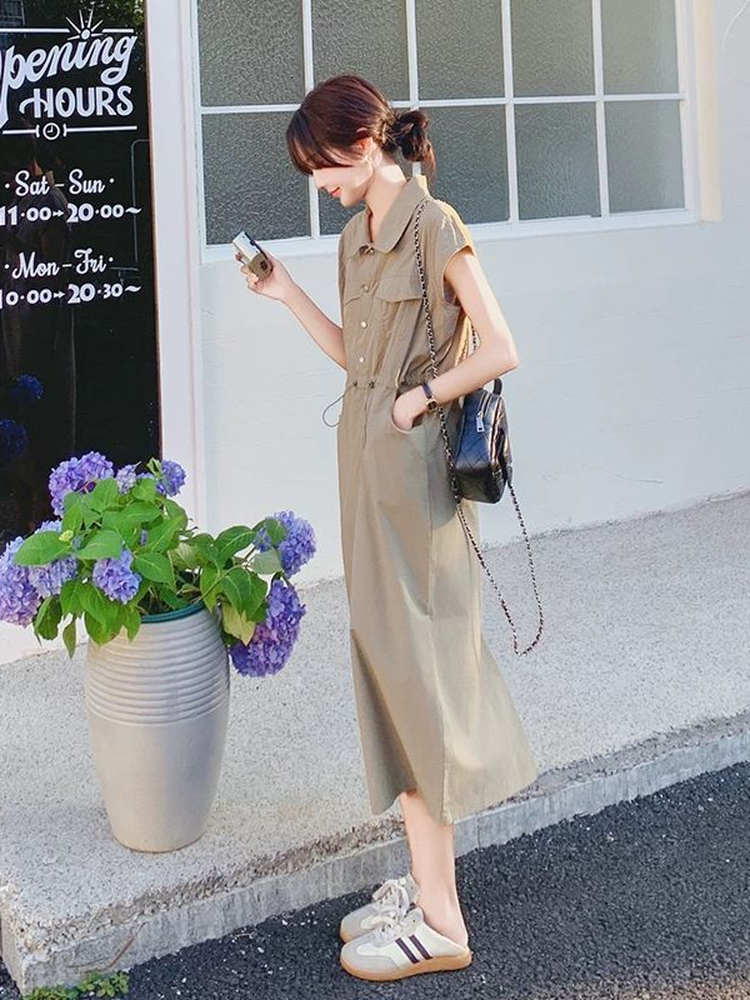 Slimming plus Size Korean Styl - Korean Style A Line Shirt Dress recension och pris
