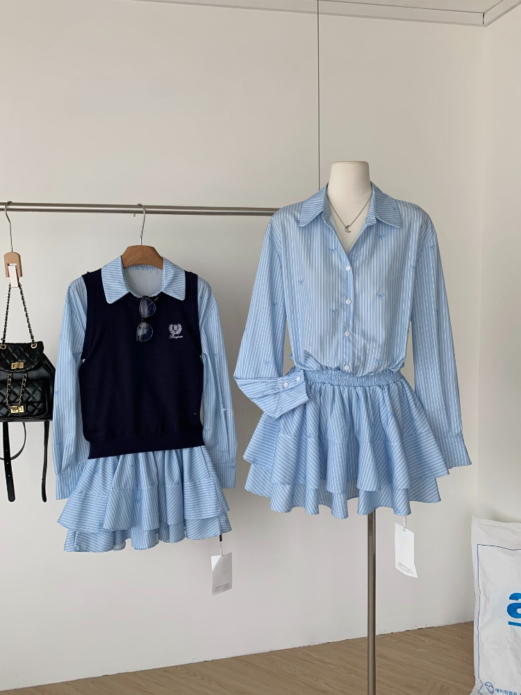 Spring Autumn Korean Fashion C - Korean Style A Line Shirt Dress recension och pris