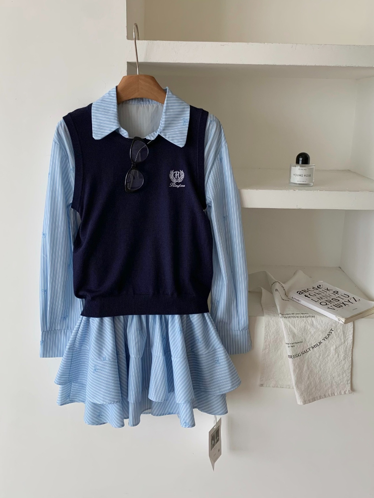 Spring Autumn Korean Fashion C - Korean Style A Line Shirt Dress recension och pris