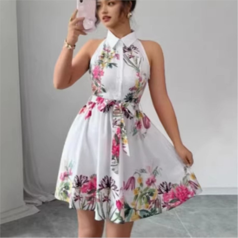Women's Floral Dress 2026 Spri - French Vintage Floral Midi Dress recension och pris