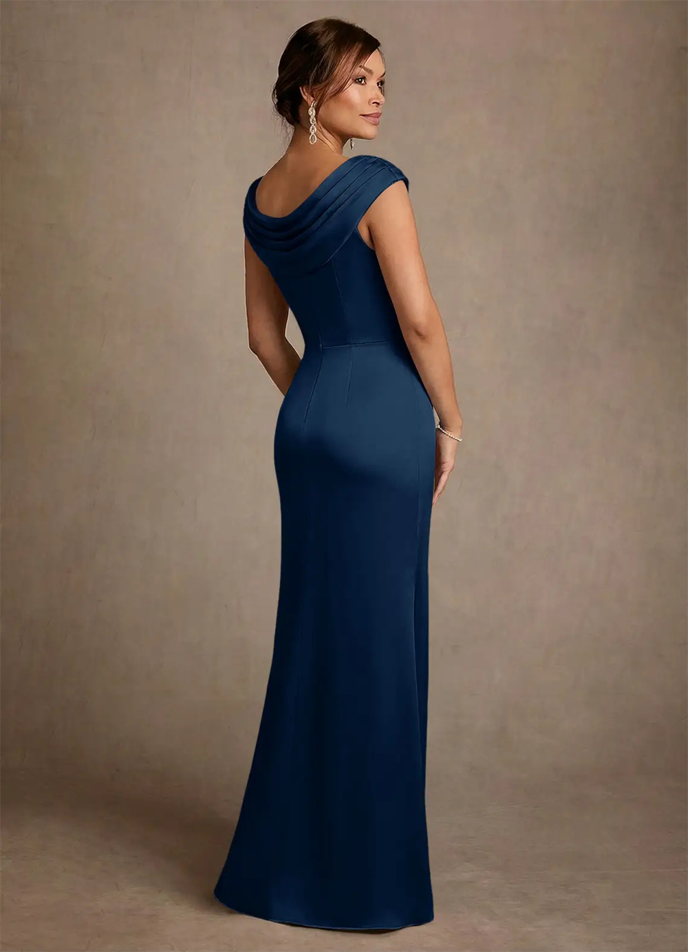 Mother Dress Mother Of Bride D - Elegant Satin Evening Gown Split recension och pris