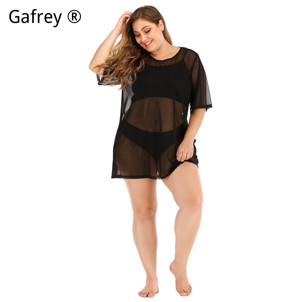 Plus Size Sexy Mesh Beach Dres - Sexy Mesh Sheer Bodycon Dress recension och pris