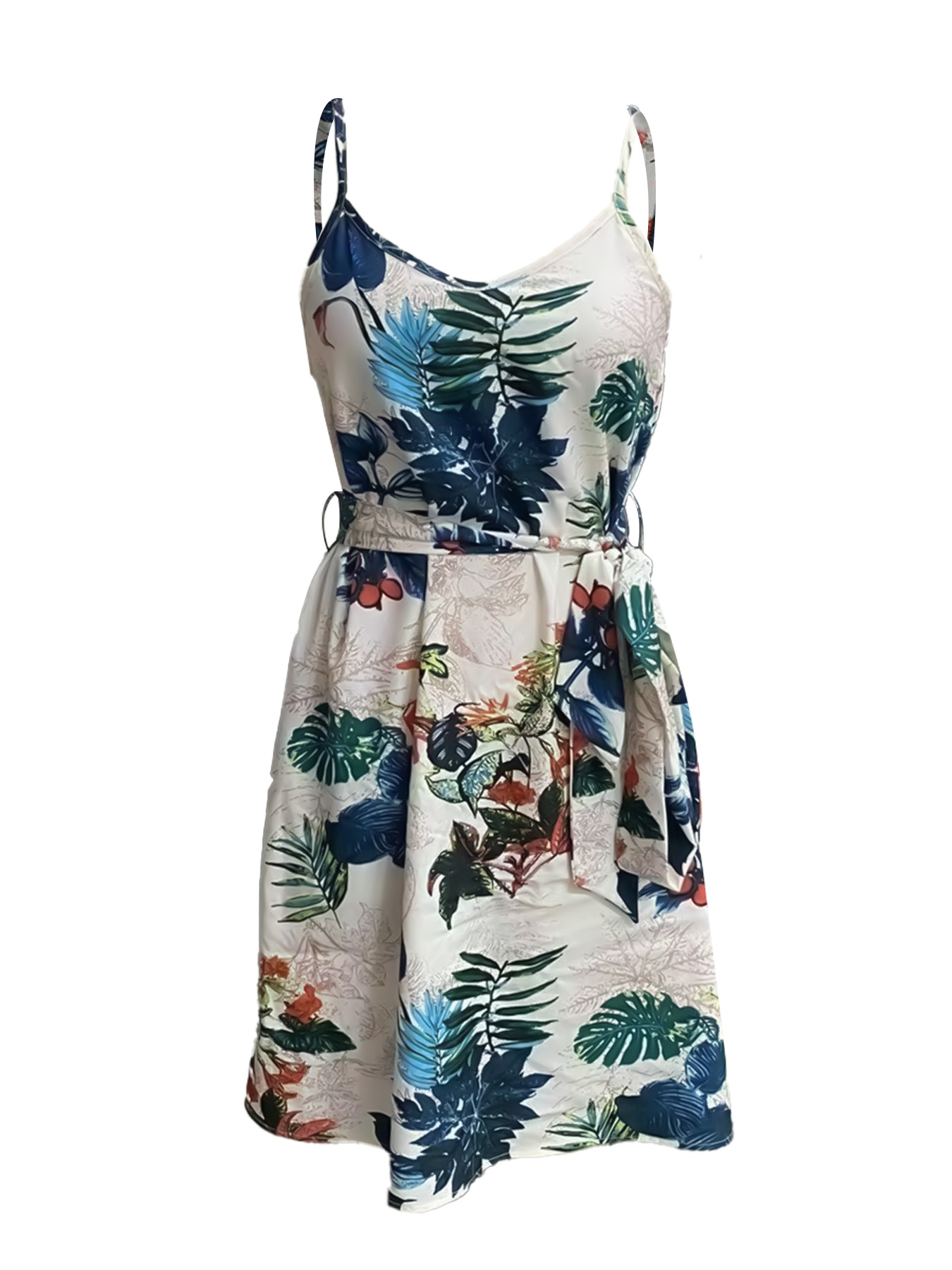 A Bohemian-Style Women's Belt  - French Vintage Floral Midi Dress recension och pris
